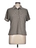 EP Pro Houndstooth Gray Short Sleeve Blouse Size L - photo 1