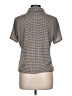 EP Pro Houndstooth Gray Short Sleeve Blouse Size L - photo 2