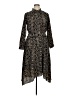 Donna Ricco 100% Polyester Animal Print Black Casual Dress Size 14 - photo 1