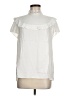 Sandro 100% Polyester Ivory Short Sleeve Blouse Size Med (2) - photo 1