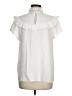 Sandro 100% Polyester Ivory Short Sleeve Blouse Size Med (2) - photo 2