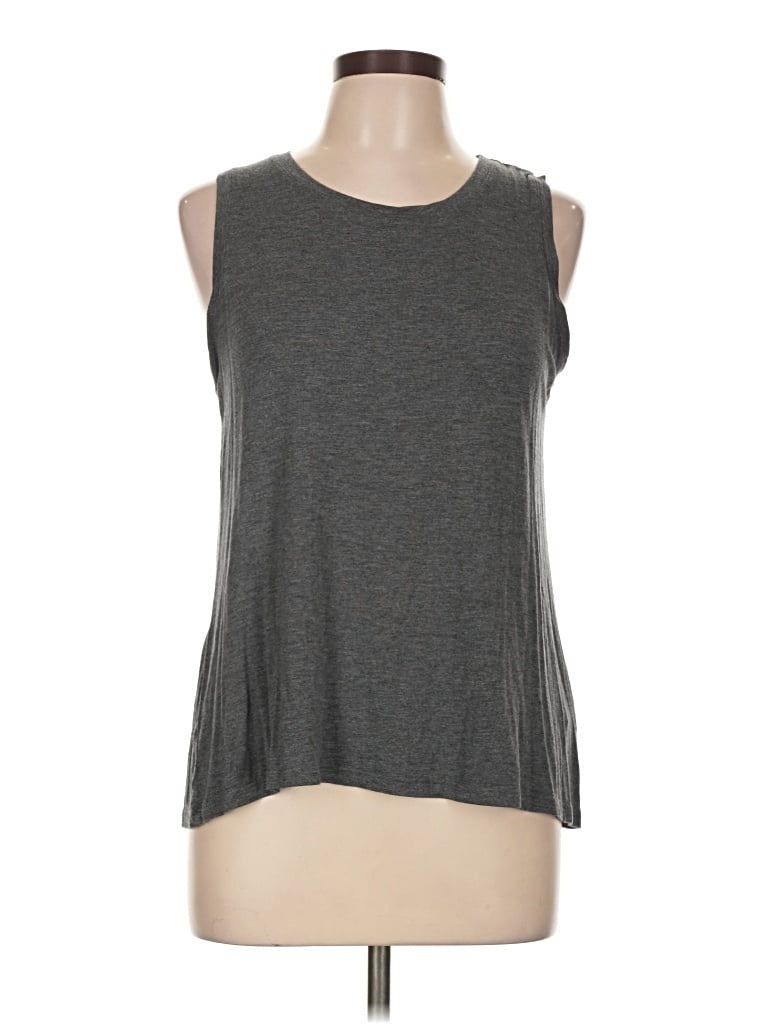 Pre-owned Halogen Sleeveless T-shirt In Gray