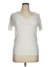 New Look Ivory Short Sleeve T-Shirt Size 16 - photo 1