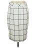 Katherine Barclay Checkered-gingham Gray Formal Skirt Size 4 - photo 1