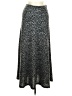 Christopher & Banks Animal Print Silver Casual Skirt Size M - photo 1