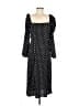 Lulus 100% Polyester Polka Dots Black Casual Dress Size M - photo 1