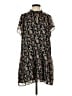 Ann Taylor LOFT 100% Polyester Floral Black Casual Dress Size S - photo 1
