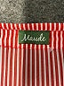 Maude 100% Polyester Stripes Red Sleeveless Blouse Size M - photo 7