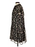 Ann Taylor LOFT 100% Polyester Floral Black Casual Dress Size S - photo 5