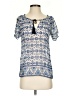 Joie Blue Short Sleeve Blouse Size XXS - photo 1