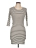 TOBI Stripes Ivory Casual Dress Size 10 (estimated) - photo 1