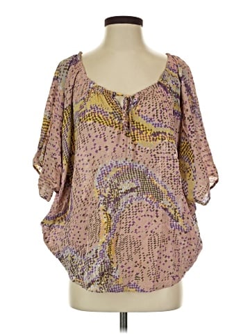 Parker 3/4 Sleeve Silk Top (view 1)