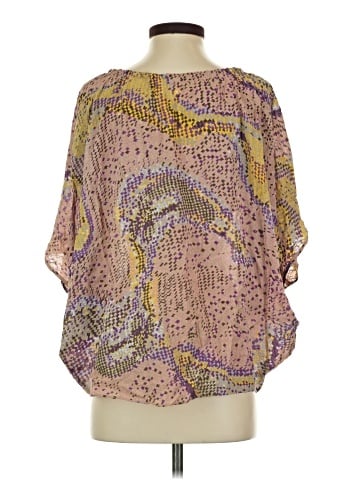 Parker 3/4 Sleeve Silk Top (view 2)