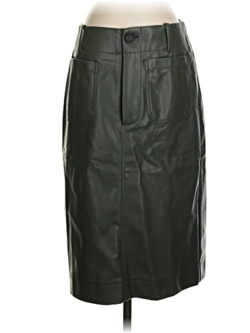 Maeve Faux Leather Skirt (view 1)