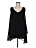 Soft Surroundings 100% Polyester Black Sleeveless T-Shirt Size M - photo 1