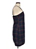 Romwe Plaid Blue Casual Dress Size 6 - photo 4