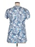 Unbranded 100% Polyester Paisley Blue Short Sleeve Henley Size XL - photo 2