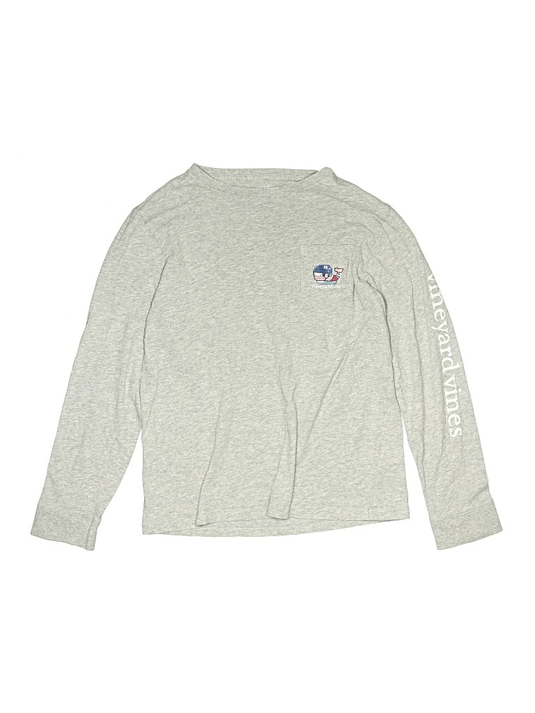 Pre-owned Vineyard Vines Kids' Long Sleeve T-shirt In Gray