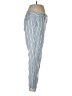 Ann Taylor LOFT Stripes Blue Linen Pants Size 10 - photo 4