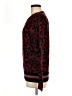 Central Park West Animal Print Burgundy Red Pullover Sweater Size M - photo 5
