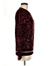 Central Park West Animal Print Burgundy Red Pullover Sweater Size M - photo 4