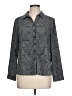Appleseeds 100% Polyester Houndstooth Black Long Sleeve Blouse Size 12 (petite) - photo 1