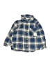 Zara 100% Cotton Plaid Blue Long Sleeve Button-Down Shirt Size 18-24 mo - photo 1