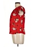Haute Monde Red Short Sleeve Blouse Size L - photo 5