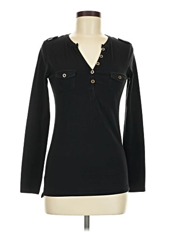 Doublju Long Sleeve Henley (view 1)
