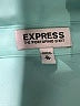 Express 100% Polyester Color Block Teal 3/4 Sleeve Blouse Size XL - photo 7