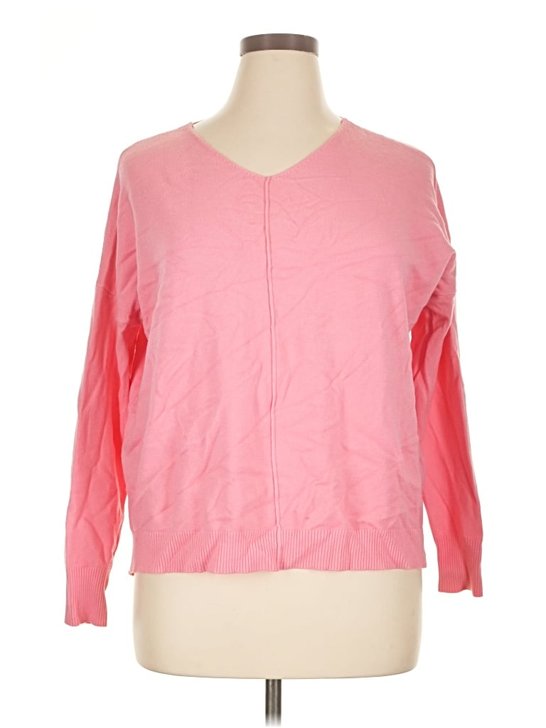 Pre-owned Impressions Cardigan Sweater In Pink
