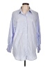 Unbranded 100% Polyester Stripes Blue 3/4 Sleeve Blouse Size L - photo 1
