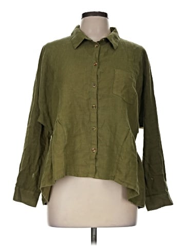 Holding Horses 3/4 Sleeve Button-Down Shirt (view 1)