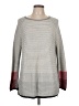 Nic + Zoe Color Block Gray Pullover Sweater Size L - photo 1