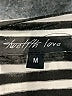 Twelfth Love Stripes Black Silver Short Sleeve Top Size M - photo 7