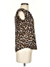 J.Crew 100% Silk Animal Print Brown Sleeveless Silk Top Size 00 - photo 4