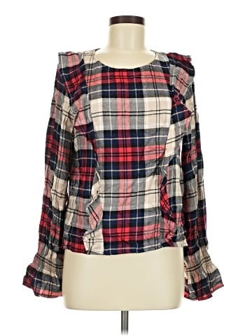 Kensie Long Sleeve Blouse (view 1)