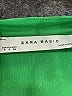 Zara Basic 100% Polyester Green Casual Dress Size S - photo 7