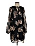 Collective Concepts 100% Polyester Floral Black Casual Dress Size S - photo 1