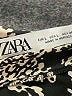 Zara 100% Polyester Paisley Black Casual Dress Size L - photo 4