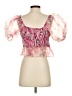 J by Joie 100% Polyester Pink Short Sleeve Blouse Size S - photo 2