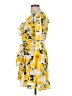 Boohoo 100% Polyester Floral Yellow Casual Dress Size 10 - photo 5