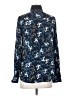J.Crew Collection Floral Blue Long Sleeve Silk Top Size 4 - photo 2