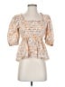 Vivi Orange 3/4 Sleeve Blouse Size XS - photo 1