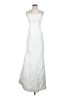Unbranded 100% Polyester White Silver Cocktail Dress Size 0 - photo 1