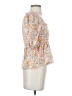Vivi Orange 3/4 Sleeve Blouse Size XS - photo 4