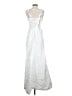 Unbranded 100% Polyester White Silver Cocktail Dress Size 0 - photo 2