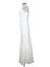 Unbranded 100% Polyester White Silver Cocktail Dress Size 0 - photo 5