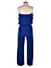 Monteau 100% Polyester Solid Blue Jumpsuit Size S - photo 2