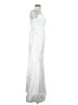 Unbranded 100% Polyester White Silver Cocktail Dress Size 0 - photo 4